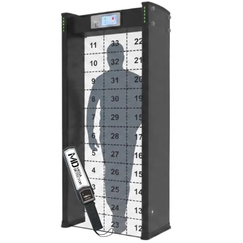 MegaDetector Walk Through Metal Detector, 33 Zone IP65 Weatherproof Gate