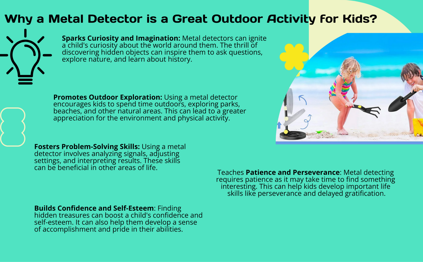 Megadetector MD-1014: Kids' Metal Detector for Fun Family Adventures